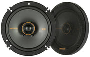 KICKER 51KSC6504 KS-Series 6.5" Coaxial Speakers with .75" tweeters, 4-Ohm, Pair