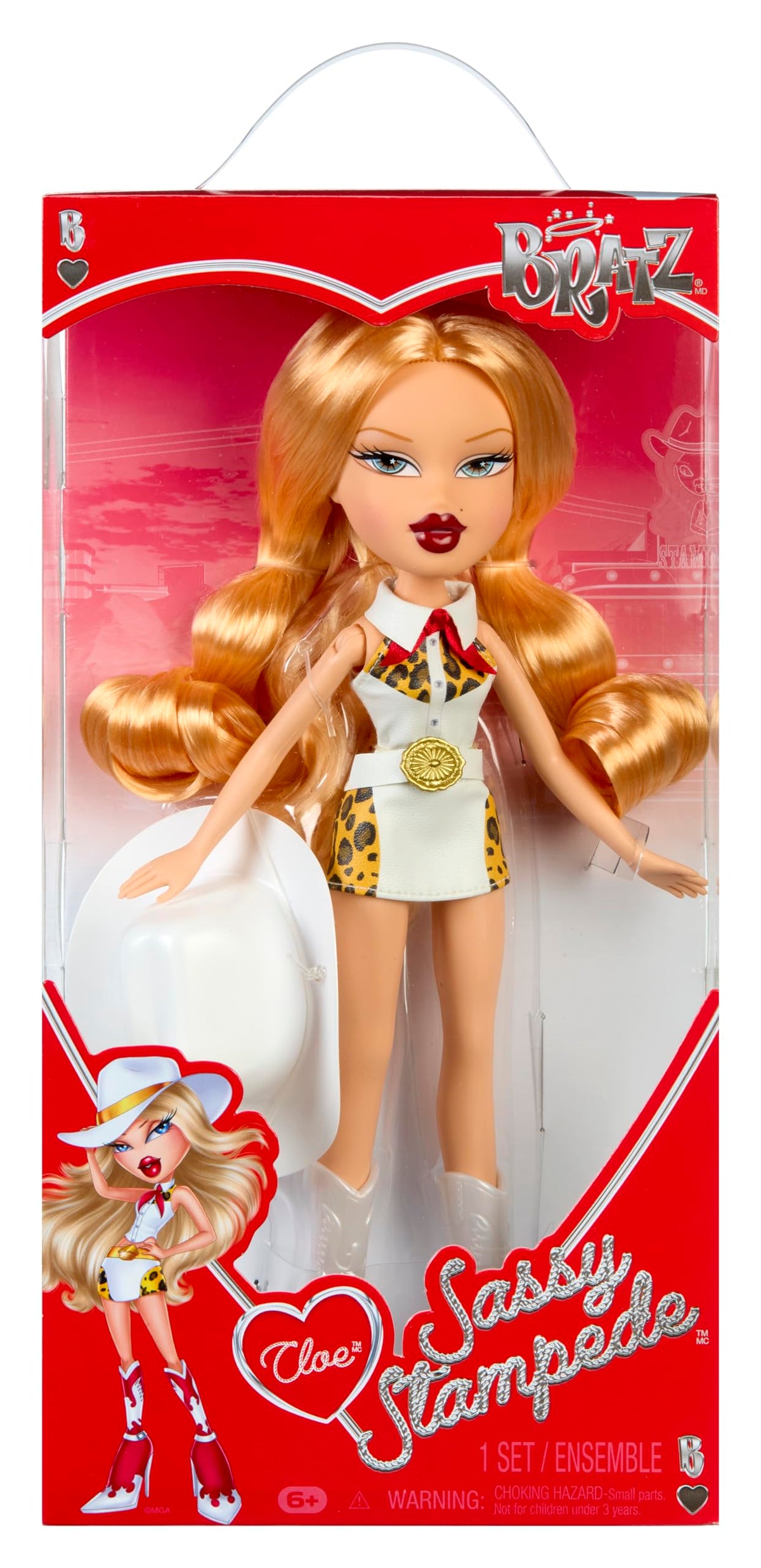 Bratz Sassy Stampede Cloe Fashion Doll with Accessories: Western, Cowgirl Style Clothes & Accessory Pieces﻿