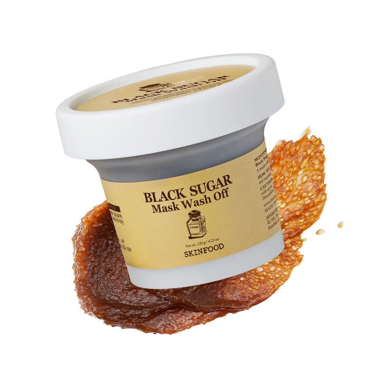 Skinfood Black Sugar Mask Wash Off Exfoliator, 3.53 Ounce