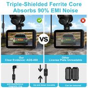 Dash Cam Hardwire Kit USB C, 12V-24V to 5V/3A Adapter Power Cable with Voltage Display, 24/7 Parking Mode, Acc Detection, 4-Level Low Voltage Protection (11.6V/11.9V/12.2V/12.5V)