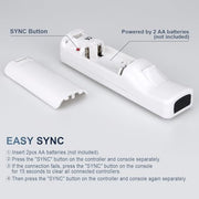 FASIGO Remote Controller with Nunchuck, Compatible with Nintendo Wii/Wii U | 2 Pack, White