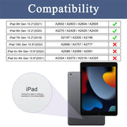 Soke Case for iPad 9th/8th/7th Generation 10.2-Inch - Black | Built-in Screen Protector and Kickstand, Rugged Full Body Protective Cover for Apple iPad Gen 9/8/7 2021/2020/2019