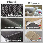TYUU Bathroom Rugs Non Slip Washable, Super Absorbent Thin Bath Mat Small Quick Dry Low Pile Bathroom Rug, Dark Grey 16"x24"