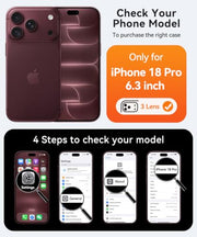 CANSHN Magnetic Shockproof for iPhone 18 Pro Case, Clear | Full Camera Protection, Compatible with MagSafe, Crystal Clear, Military-Grade Protection, Scratch Resistant, Slim Fit