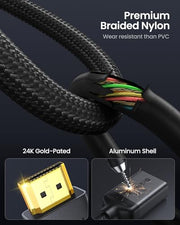 Silkland 8K HDMI Extension Cable 3.3FT HDMI Extender 2.1, 8K@60Hz 4K@120Hz