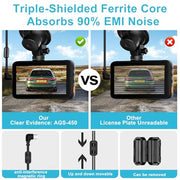 Dash Cam Hardwire Kit USB C, 12V-24V to 5V/3A Adapter Power Cable with Voltage Display, 24/7 Parking Mode, Acc Detection, 4-Level Low Voltage Protection (11.6V/11.9V/12.2V/12.5V)