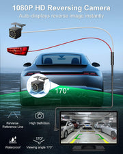 Carplay Screen for Car, 7" Wireless Apple Carplay & Android Auto | Car play with 1080P Backup Camera, GPS Navigation, Voice Control, Mirror Link, FM/AUX Audio, Plug & Play