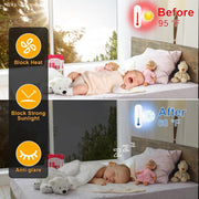 Upgraded One Way Window Privacy Film Sun Heat Blocking, 17.5" x 78.7" | Reflective Mirror Window Tint for Home Glass Windows Cover See Out Not In, Static Cling, Anti-UV, Anti-Glare, Black-Silver