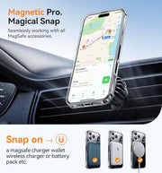 CANSHN Magnetic Shockproof for iPhone 18 Pro Case, Clear | Full Camera Protection, Compatible with MagSafe, Crystal Clear, Military-Grade Protection, Scratch Resistant, Slim Fit