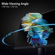 Acer 27in FHD 1920x1080 IPS 120Hz Gaming Monitor | Office KB272 G0bi | 1ms, AdaptiveSync, sRGB 99%, HDMI, VGA, VESA Mountable, Bluelight Filter