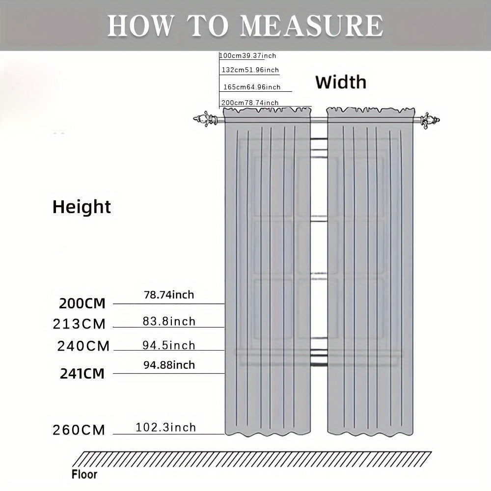 2pcs Double Layered Embroidered Blackout Curtains, Living Room, Bedroom, Dining Room, Kitchen, European Romantic Bay Window Curtains, Embroidered Curtains, Home Decoration