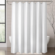 Titanker Waterproof Fabric Shower Curtain Liner Washable, Cloth Shower Liner with Magnets, White Shower Liner Soft Fabric, Lightweight Shower Curtain Liner, 70x72 Inches