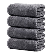 Tens Towels 4 Piece Extra Large Bath Towels 30 x 60 Inches, Dark Grey | 100% Cotton, Larger & Lighter Weight, Quicker to Dry, Super Soft and Absorbent, Perfect for Bathroom