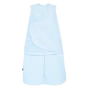 HALO SleepSack Swaddle | Cotton | 1.5 TOG | 68-75°F | 6-12 lbs |Baby Blue | 3-Way Swaddle: Arms In, Hands-to-Face or Arms Out | Double Zipper for Easy Changes | Hip-Healthy Design | Newborn 0-3 Months