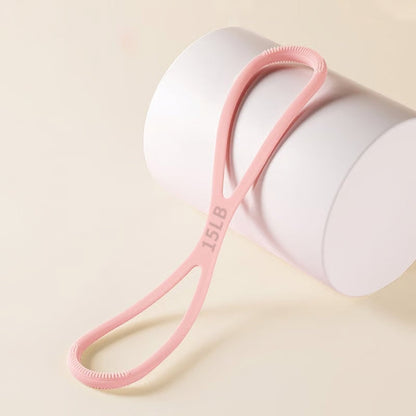 8-Shaped Silicone Resistance Band with Massage Grip