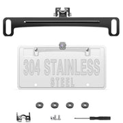 Pixelman Universal Car Rear View Camera License Plate Bracket | Upgraded Full Stainless Steel Backup Camera Mount, Dash Cam Mirror Accessory, Only Installation Holder