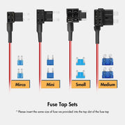 WOLFBOX 4A USB C Dash Cam Hardwire Kit 11.48ft Total, 24/7 Parking Monitor | For WOLFBOX 4A USB-C Dash Cams, Converting 12V-24V to 5V, Battery Drain Protection