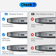 UANTIN USB C to HDMI Cable 6Ft for Home Office 4K High-Speed | USBC to HDMI Braided Cord [Thunderbolt 3/4/5 Compatible] with MacBook Neo, Galaxy S9 to S25, iPhone 17 Pro/Max, iPad, Surface