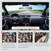 WOLFBOX 4A USB C Dash Cam Hardwire Kit 11.48ft Total, 24/7 Parking Monitor | For WOLFBOX 4A USB-C Dash Cams, Converting 12V-24V to 5V, Battery Drain Protection