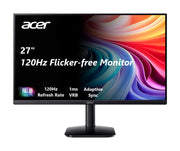 Acer 27in FHD 1920x1080 IPS 120Hz Gaming Monitor | Office KB272 G0bi | 1ms, AdaptiveSync, sRGB 99%, HDMI, VGA, VESA Mountable, Bluelight Filter