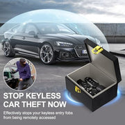 Samfolk Faraday Box with Faraday Bags for Car Keys, Car Key Signal Blocking Box, Keyless Entry Car Key Safe Protector Anti-Theft Shielding Cage (Small)