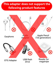 Temdan Not for Audio/OTG [4 Pack Lightning to USB C Adapter]
