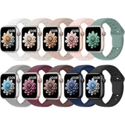 10 Pack Silicone Sport Bands Compatible with Apple Watch Band Women Men | 38mm 40mm 41mm 42mm 44mm 45mm 46mm 49mm Soft Waterproof Wrist Band for iWatch Series 12 11 10 9 8 7 6 5 4 3 2 1 SE Ultra