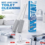 2 Pack Pumice Stone for Toilet Cleaning, Extra Long Handle for Removing Bowl Ring, Pool, Bathroom, Toilet Brush