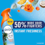 Febreze Air Mist, Air Freshener Spray, Odor Fighting Room Spray, Deodorizer for Home Bathroom Kitchen Office Apartment Dorm Room Classroom, Downy April Fresh Scent, 8.1oz (Pack of 2)