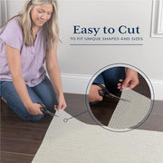 Veken Non Slip Rug Pad Gripper for Hardwood Floors, Strong Anti Slip and Skid Mat, Keep Rugs Safe and in Place for Tile, Carpet Liner Grippers Under Area Rugs, 2x3 Ft Pads