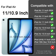 Akkerds for iPad Air 11 Inch Case M4/M3/M2, Air 5th/4th Gen 10.9, Sky Blue | With Pencil Holder, for iPad Air Case 2026/2025/2024/2022/2020, Soft TPU Back, Slim Trifold Stand Cover, Auto Sleep/Wake