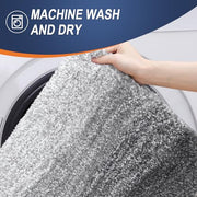 OLANLY Bathroom Rugs Mat 30x20, Extra Soft Absorbent Microfiber Bath Rugs | Grey, Non-Slip Quick-Drying Rubber Backing, Machine Washable Plush Bath Mat for Floor, Tub and Shower, Home Decor Accessories