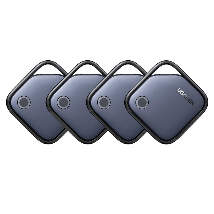 UGREEN FineTrack Air Tracker Tags (iOS Only) 4 Pack Key Finder | Bluetooth Tracker 2-Year Replaceable Battery Compatible with Apple Find My for Keys, Luggage [Apple Find My Certified]