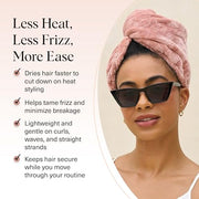Kitsch XL Microfiber Hair Towel Wrap for Women - Terracotta