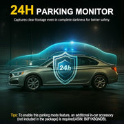 4K Dash Cam Front and Rear Inside,3.16" IPS,3 Channel Dash Cam for Car with 5G WiFi,Free 64GB Card,170° Wide Angle,Loop Recording,G-Sensor,WDR,Night Vision,Time-Lapse,24H Parking Monitor