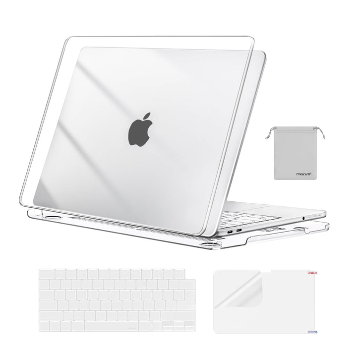 MOSISO Compatible with MacBook Neo Case 13 inch 2026 A3404 A18 Pro Chip | 4 in 1 Kit Precision Fit Crack & Scratch Resistant Protective Hard Shell Case Cover, Crystal Clear