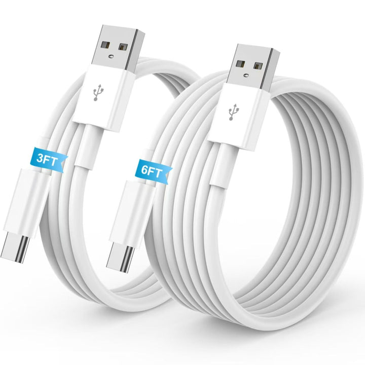 USB to USB C Cable, USB A to USB C Cable 3FT+6FT for iPhone 18 Charger Cord | 2-Pack Car Carplay Charging Cord for Apple iPhone 18/Duo/17/E/Air/16/15/Pro/Plus/Pro Max for iPad, Carplay Type C Fast Wire