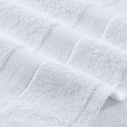 White Bath Towels 24x50 Inch, 6 Pack - Extra Absorbent Cotton Towel Set for Bathroom