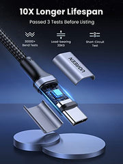 UGREEN 100W USB C to USB C Cable, Fast Charging, 2-Pack, 3.3ft, Black | For iPhone 18/17/16/15, MacBook Pro/Air, iPad Pro/Air/Mini, Galaxy S26/S25/S24, XPS, Pixel, Switch. Built-in E-marker chip