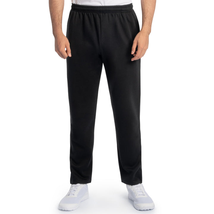 Fruit of the Loom Men's Eversoft Fleece Open Bottom Sweatpants with Pockets
