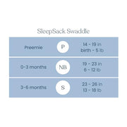 HALO SleepSack Swaddle | Cotton | 1.5 TOG | 68-75°F | 6-12 lbs |Baby Blue | 3-Way Swaddle: Arms In, Hands-to-Face or Arms Out | Double Zipper for Easy Changes | Hip-Healthy Design | Newborn 0-3 Months