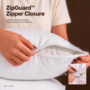 Ultimate Comfort Pillow Protectors with Zipper Standard Size - Set of 4 | Bed Bug & Dust Mite Proof Pillow Cases - 100% Waterproof, Soft & Moisture Wicking Pillow Encasements by Utopia Bedding
