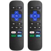(2 Pack) Replacement Remote for Roku Box Express Player Premiere Control | for Roku 1 2 3 4,NOT for TV or Stick, No Setup Required, Infrared Remote, with User Manual, 4 Shortcuts, ABS Material