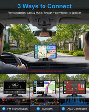 9" CarPlay Screen for Car, Wireless Apple CarPlay & Android Auto | with 1080P Backup Camera, Night Vision, Mirror Link, Voice Control, Bluetooth/FM/AUX Audio, Portable Touchscreen Display
