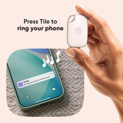 Life360 Tile Pro - Powerful Bluetooth Tracker, Key Finder and Item Locator for Keys Bags, and More. Both iOS and Android Compatible. Phone Finder. 4-Pack (Black/White)