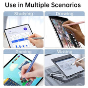 Bopomofo Stylus(5 Pcs),2-in-1 Stylus Pen for Touchscreen,Capacitive Stylus | Stylus with Precise Disc Tip & Rubber Tip for iPad iPhone Samsung Galaxy Android Tablets Kindle, 3 Disc Tips+6 Rubber Tips
