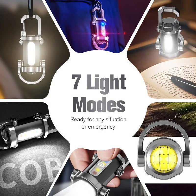 🔥Buy 1 gte 1 free🔥Portable Rechargeable Bright Keychain Flashlight