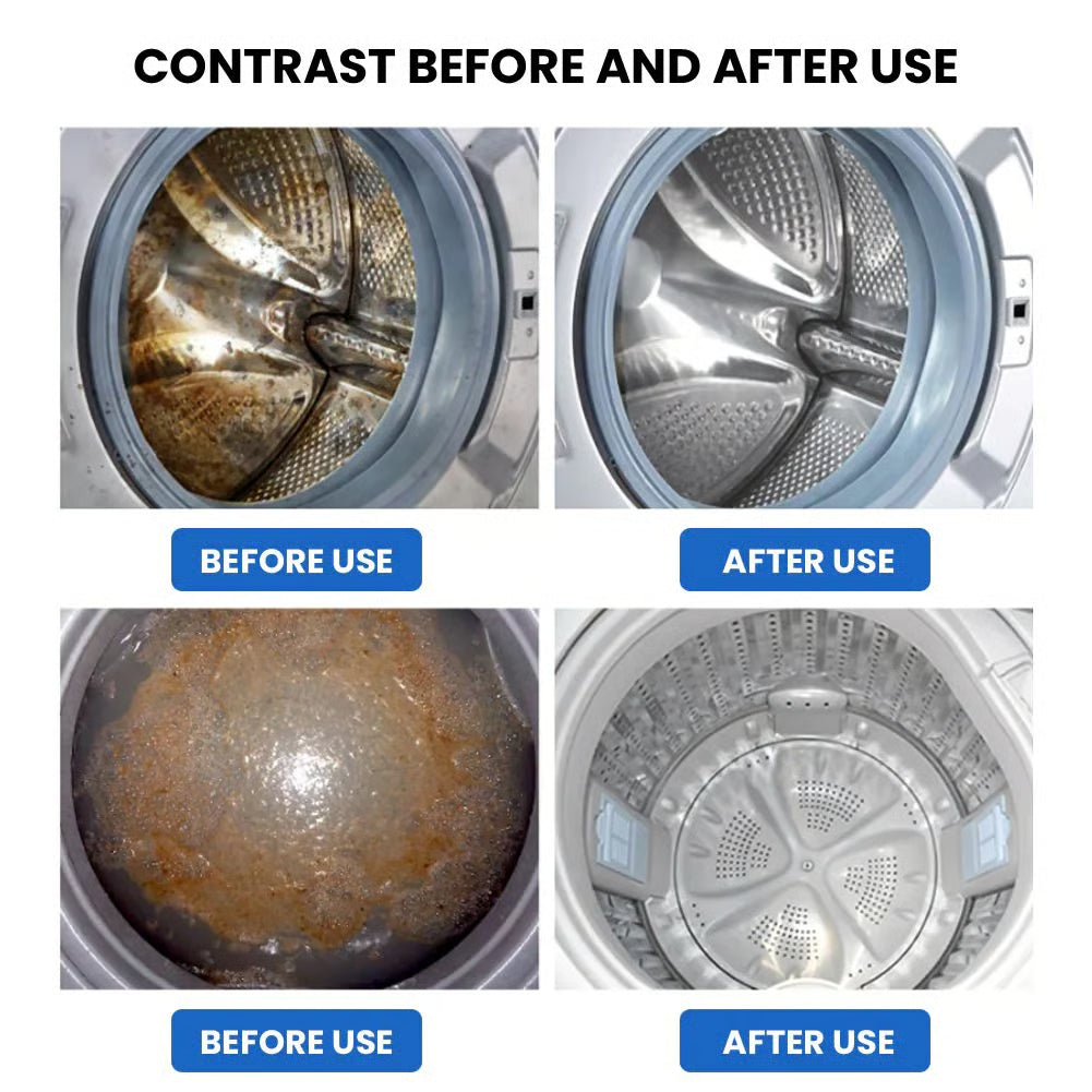 🧼 BUY 2 GET 3 FREE! ✨ Washing Machine Deep Cleaner Tablets – Eliminates 99% Germs, Removes Odors & Prevents Mold 🧽