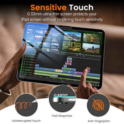PandaShield 2 Pack for iPad 11th Gen A16/10th Gen 11/10.9" Screen Protector | 9H+ Tempered Glass,Easy-Install Tray,12FT Shatterproof,Apple Pencil Compatible,HD Clarity,Scratch Resistant,Bubble-Free