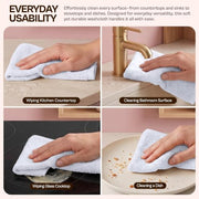 Utopia Towels 24 Pack Washcloths, 12x12 in, 100% Cotton, White | Premium 100% Ring Spun Cotton Face Cloths Absorbent, Fast Drying Soft Feel Fingertip Towels for Daily Use